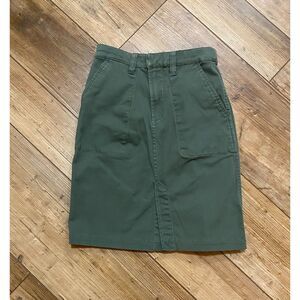 KATE SPADE Saturday Pencil Cargo Knee Length Skirt Army Green Sz 0